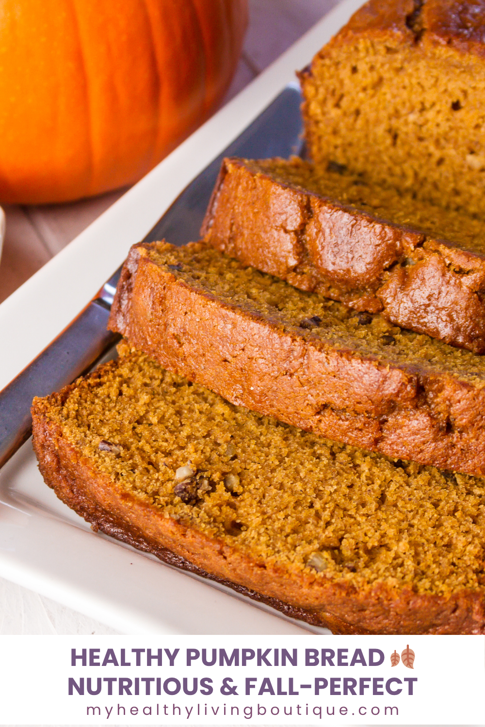 pumpkin bread slices